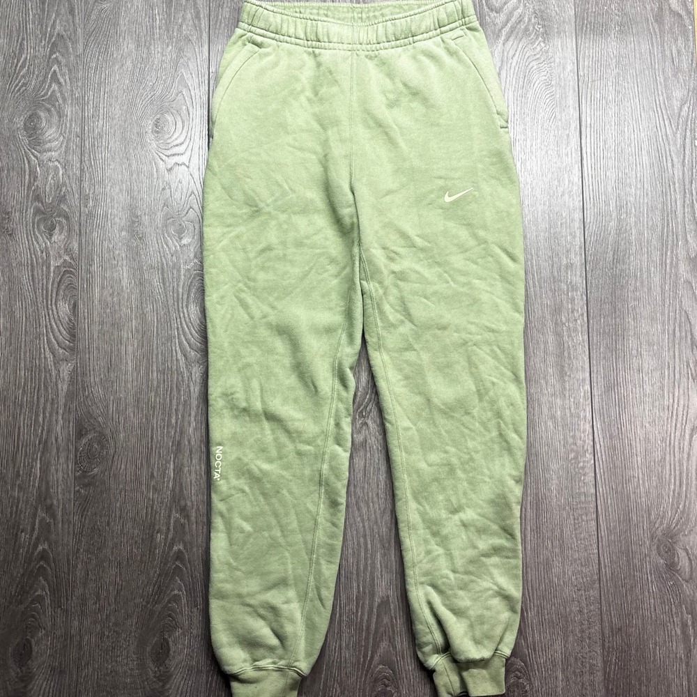 Nike NOCTA Cardinal Stock Sweatpants Oil Green Mens Small DJ5056-386 Joggers